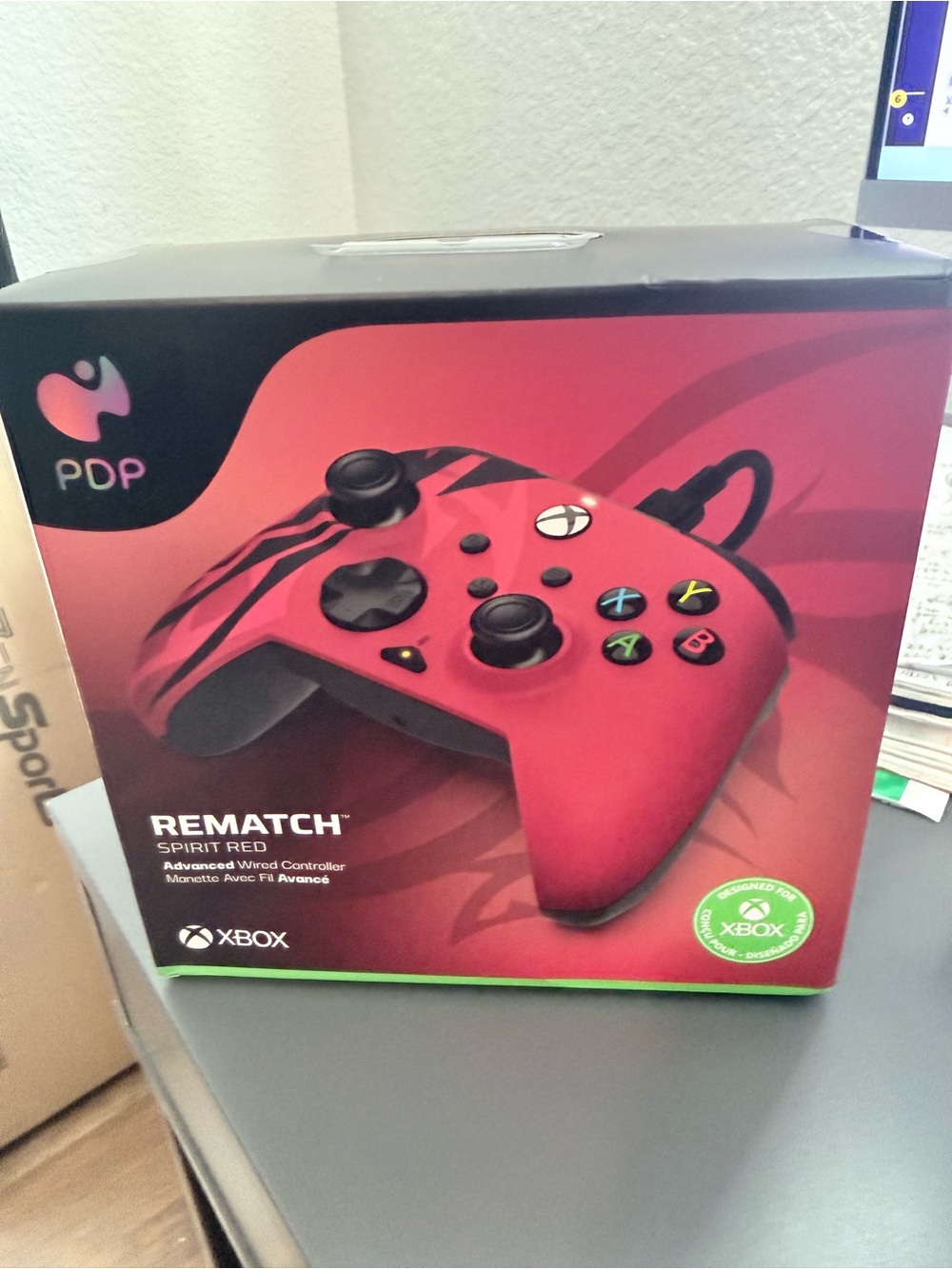 Rematch Spirit Red Wired Xbox Controller